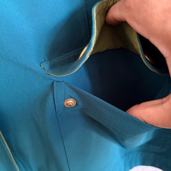 Zenergy by Chico’s Women's Teal and Green Jacket size 2 lightweight athletic - Picture 3 of 8